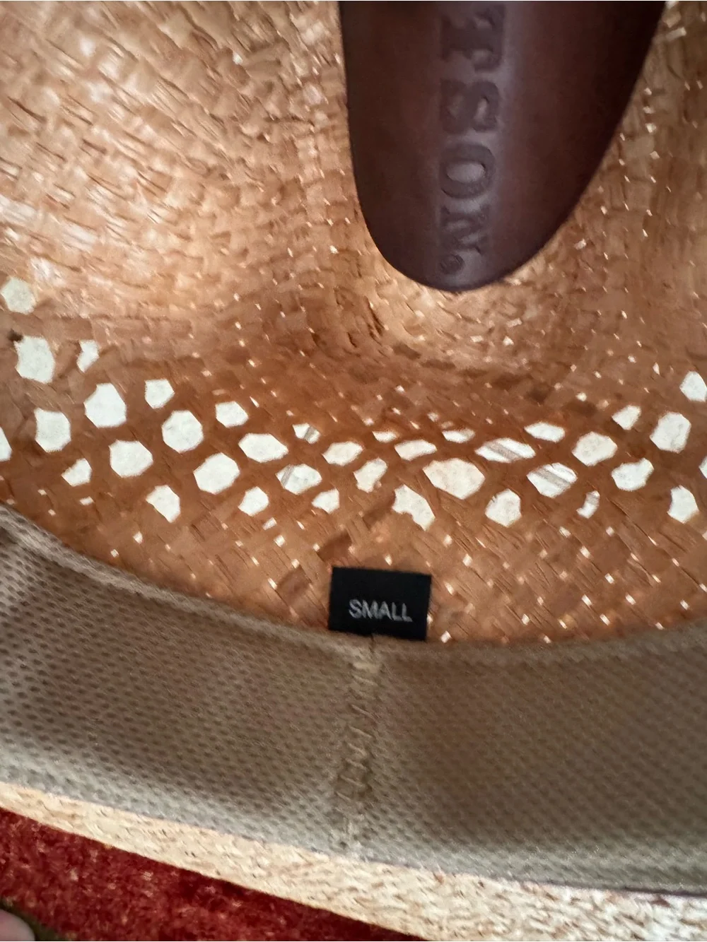 Stetson Brown Straw Cowboy Hat with Concho Band